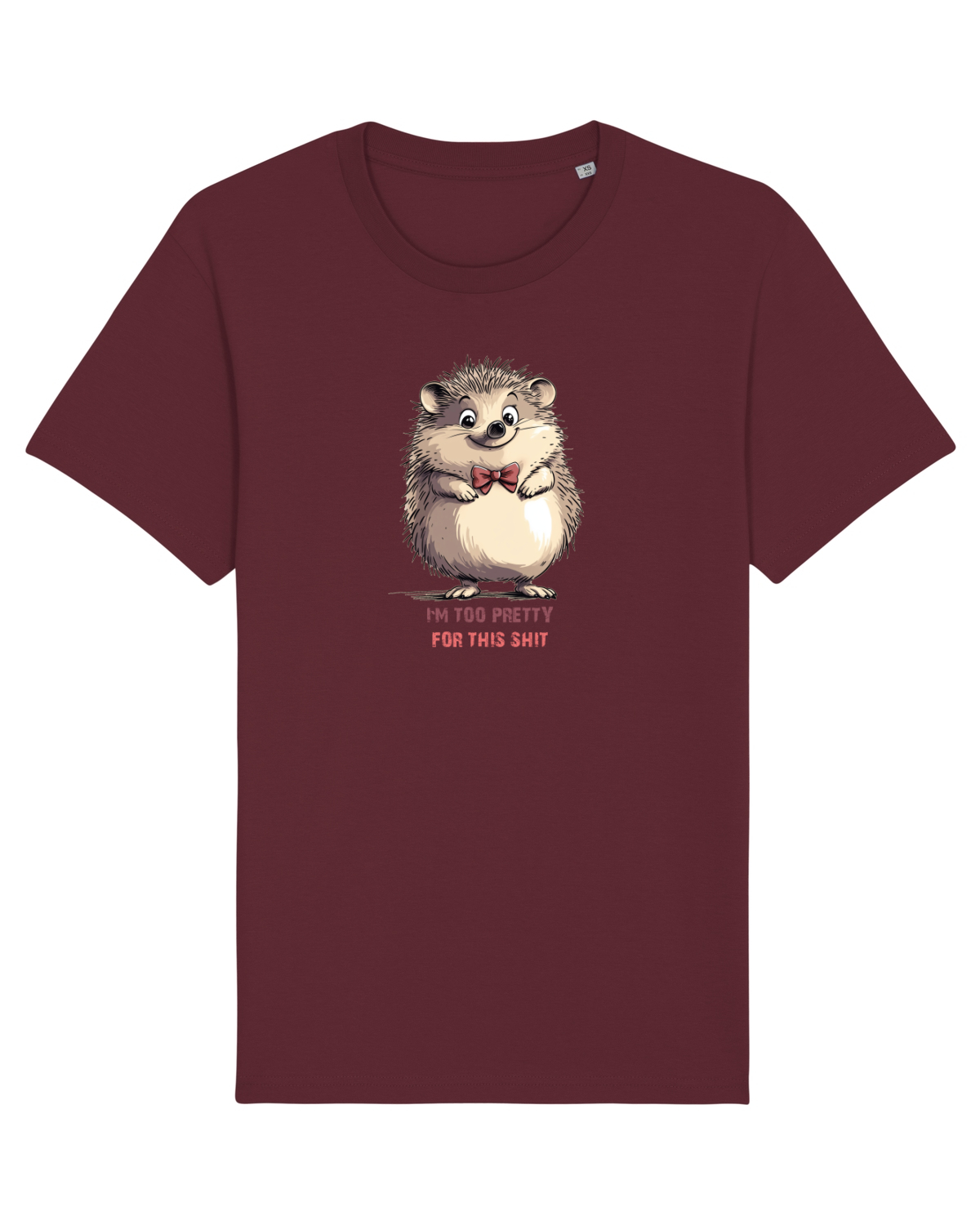 Tricou mânecă scurtă Unisex Rocker Burgundy