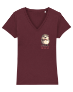 I`M TOO PRETTY FOR THIS  SH*T - ARICI lateral Tricou mânecă scurtă guler V Damă Evoker