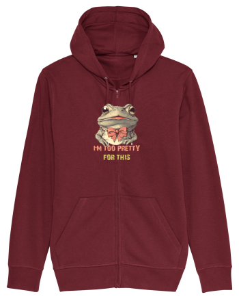 I`M TOO PRETTY FOR THIS - BROASCA Burgundy