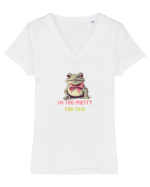 I`M TOO PRETTY FOR THIS - BROASCA 2 Tricou mânecă scurtă guler V Damă Evoker