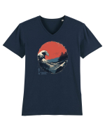 JAPONIA - THE GREAT WAVE OFF KANAGAWA  Tricou mânecă scurtă guler V Bărbat Presenter