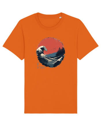 JAPONIA - THE GREAT WAVE OFF KANAGAWA  Bright Orange
