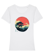 JAPONIA - NATURA (Shizen) 3 Tricou mânecă scurtă guler larg fitted Damă Expresser