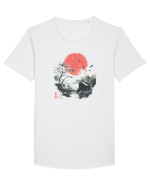JAPONIA - NATURA (Shizen) 4 Tricou mânecă scurtă guler larg Bărbat Skater