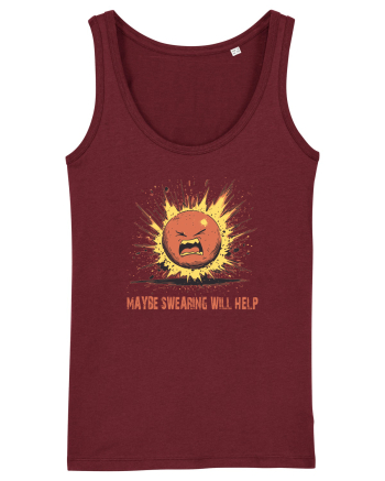 MAYBE SWEARING WILL HELP - O INJURATURA AJUTA 1 Burgundy