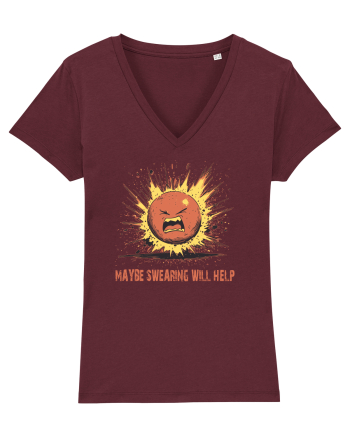 MAYBE SWEARING WILL HELP - O INJURATURA AJUTA 1 Burgundy
