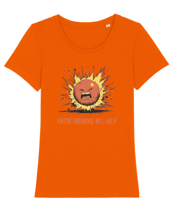MAYBE SWEARING WILL HELP - O INJURATURA AJUTA 1 Bright Orange