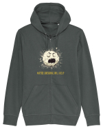MAYBE SWEARING WILL HELP - O INJURATURA AJUTA 2 Hanorac cu fermoar Unisex Connector