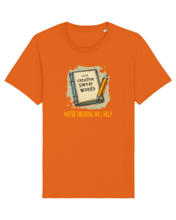 MAYBE SWEARING WILL HELP - O INJURATURA AJUTA 3 Bright Orange