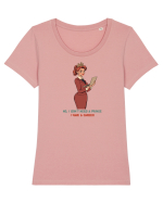 NO, I DON`T NEED A PRINCE, I HAVE A CAREER Tricou mânecă scurtă guler larg fitted Damă Expresser