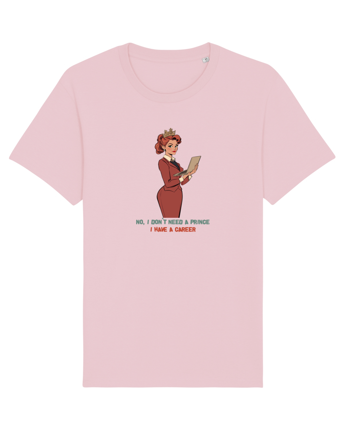 Tricou mânecă scurtă Unisex Rocker Cotton Pink