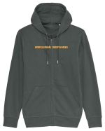 PROFESSIONAL OVERTHINKER Hanorac cu fermoar Unisex Connector