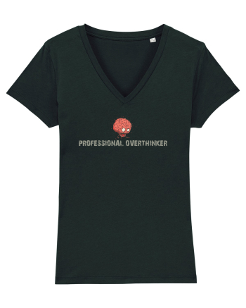 PROFESSIONAL OVERTHINKER - CREIER INCINS Black