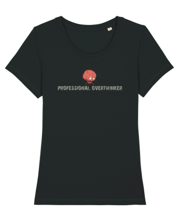 PROFESSIONAL OVERTHINKER - CREIER INCINS Black