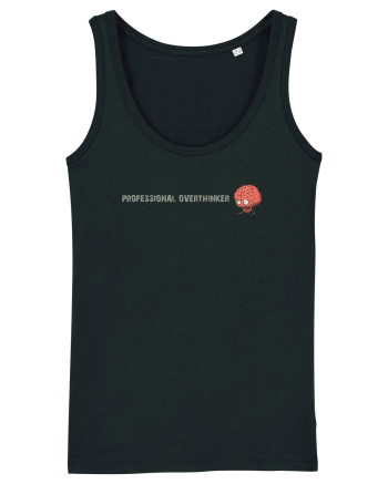 PROFESSIONAL OVERTHINKER - CREIER INCINS - LATERAL Black