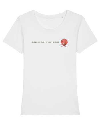 PROFESSIONAL OVERTHINKER - CREIER INCINS - LATERAL White