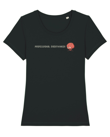PROFESSIONAL OVERTHINKER - CREIER INCINS - LATERAL Black