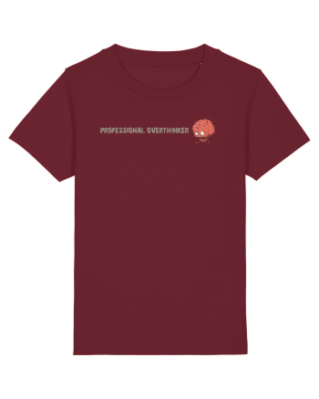 PROFESSIONAL OVERTHINKER - CREIER INCINS - LATERAL Burgundy