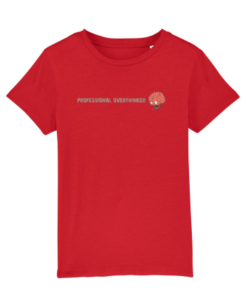 PROFESSIONAL OVERTHINKER - CREIER INCINS - LATERAL Red