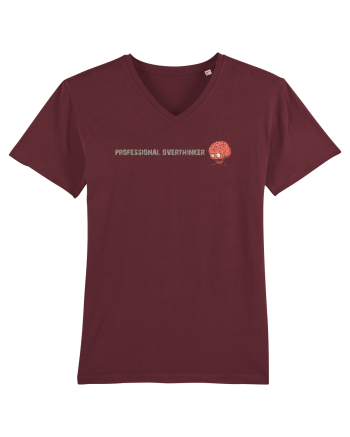 PROFESSIONAL OVERTHINKER - CREIER INCINS - LATERAL Burgundy