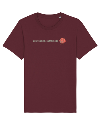 PROFESSIONAL OVERTHINKER - CREIER INCINS - LATERAL Burgundy