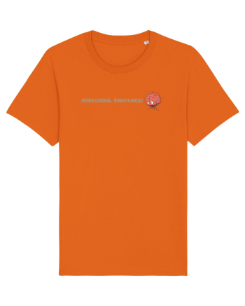 PROFESSIONAL OVERTHINKER - CREIER INCINS - LATERAL Bright Orange