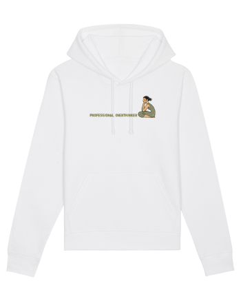 PROFESSIONAL OVERTHINKER - GANDITOAREA DE LA HAMANGIA - LATERAL White
