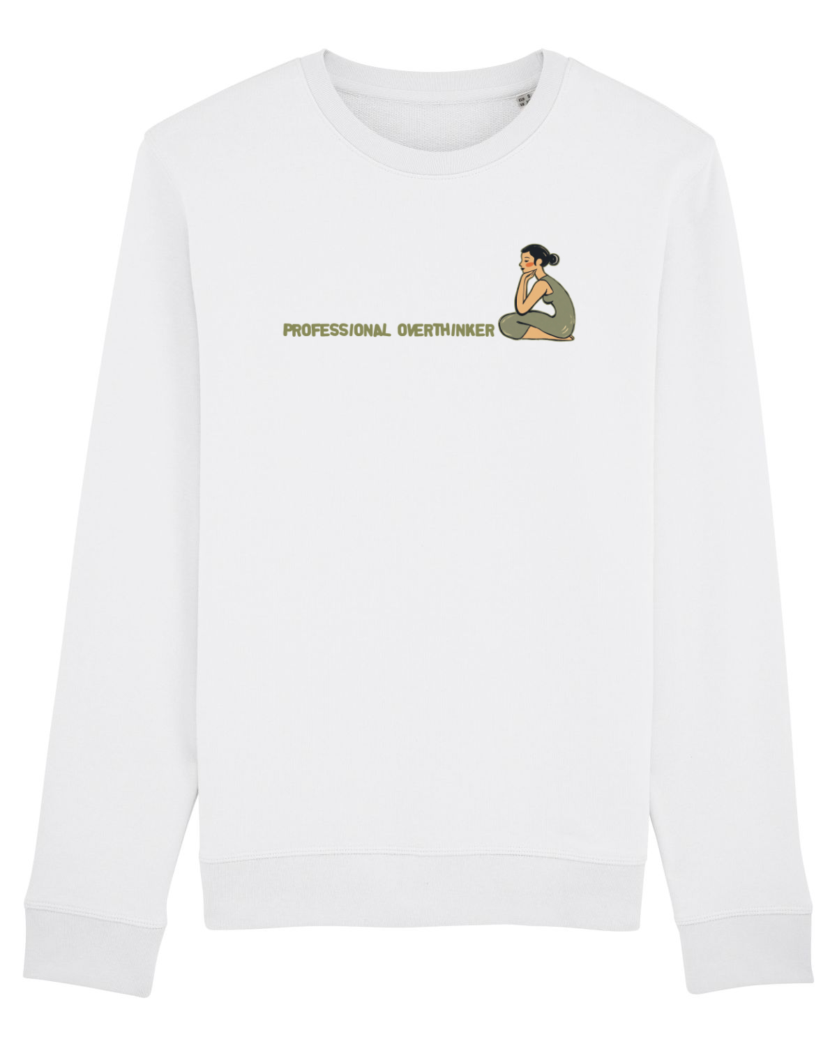 Bluză mânecă lungă Unisex Rise White