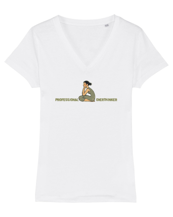PROFESSIONAL OVERTHINKER - GANDITOAREA DE LA HAMANGIA  White