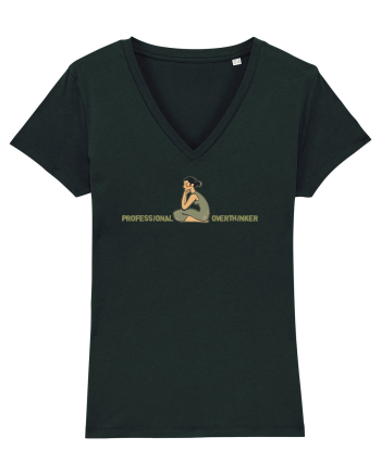 PROFESSIONAL OVERTHINKER - GANDITOAREA DE LA HAMANGIA  Black