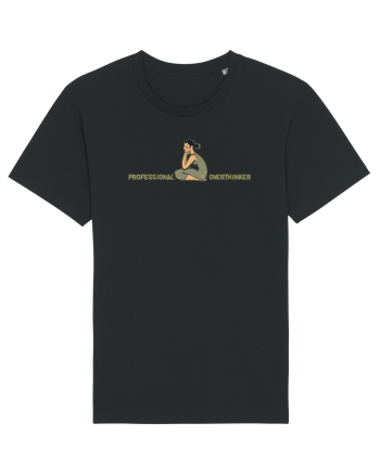 PROFESSIONAL OVERTHINKER - GANDITOAREA DE LA HAMANGIA  Black