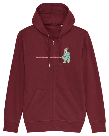 PROFESSIONAL OVERTHINKER - GANDITOAREA - LATERAL Burgundy