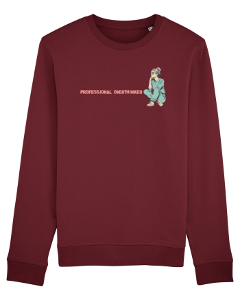 PROFESSIONAL OVERTHINKER - GANDITOAREA - LATERAL Burgundy