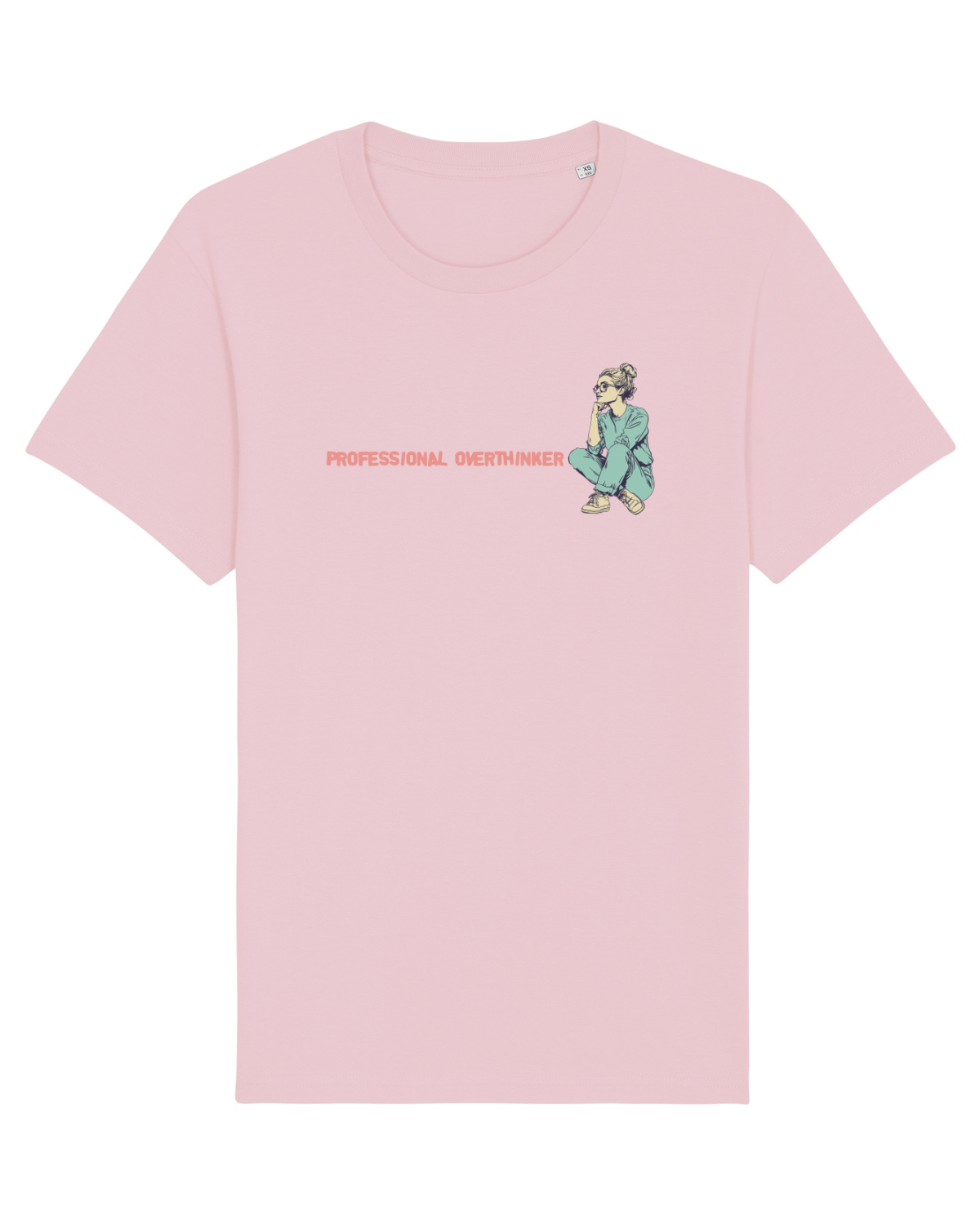 Tricou mânecă scurtă Unisex Rocker Cotton Pink
