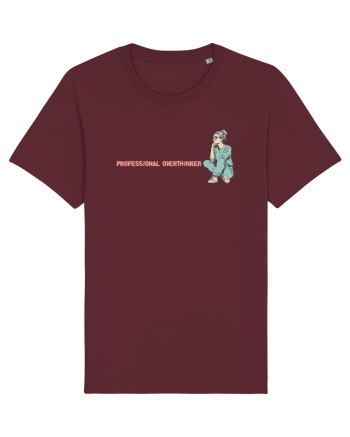 PROFESSIONAL OVERTHINKER - GANDITOAREA - LATERAL Burgundy