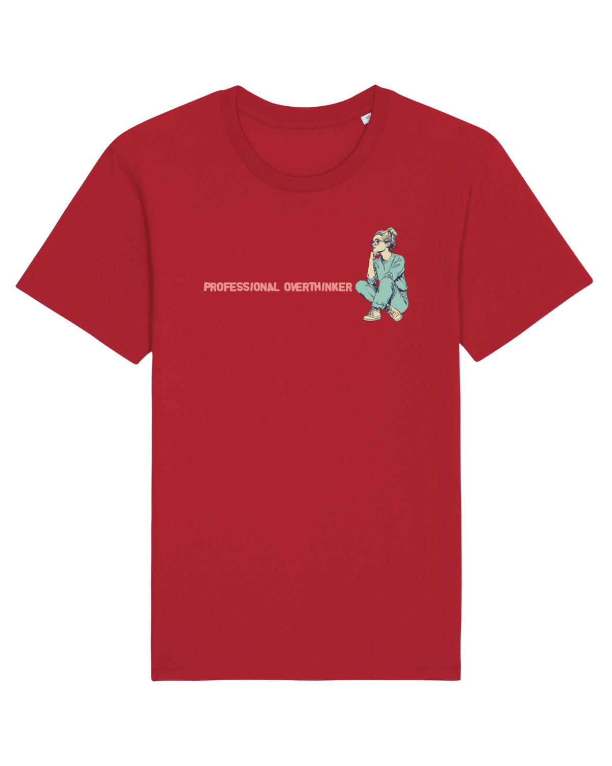 Tricou mânecă scurtă Unisex Rocker Red