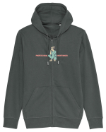 PROFESSIONAL OVERTHINKER - GANDITOAREA  Hanorac cu fermoar Unisex Connector