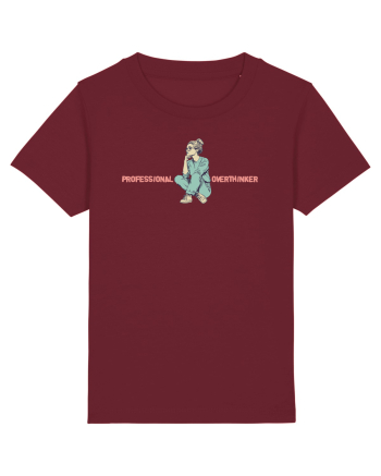 PROFESSIONAL OVERTHINKER - GANDITOAREA  Burgundy