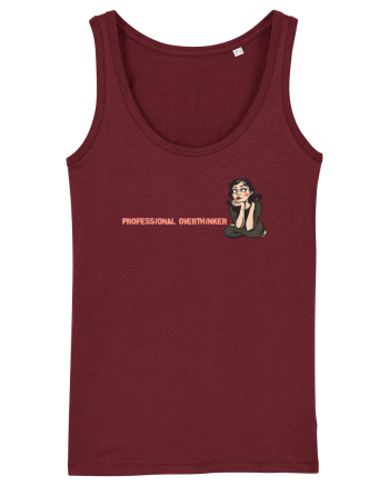 PROFESSIONAL OVERTHINKER - GANDITOAREA 2 - LATERAL Burgundy