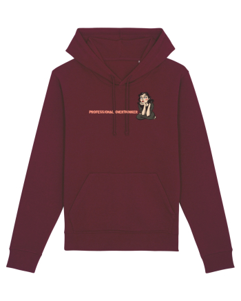 PROFESSIONAL OVERTHINKER - GANDITOAREA 2 - LATERAL Burgundy
