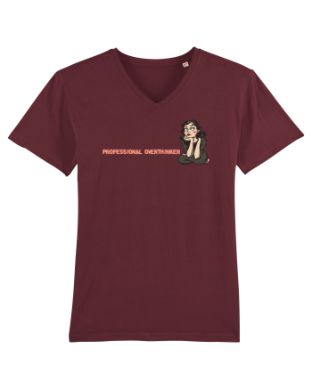 PROFESSIONAL OVERTHINKER - GANDITOAREA 2 - LATERAL Burgundy