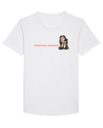 PROFESSIONAL OVERTHINKER - GANDITOAREA 2 - LATERAL Tricou mânecă scurtă guler larg Bărbat Skater