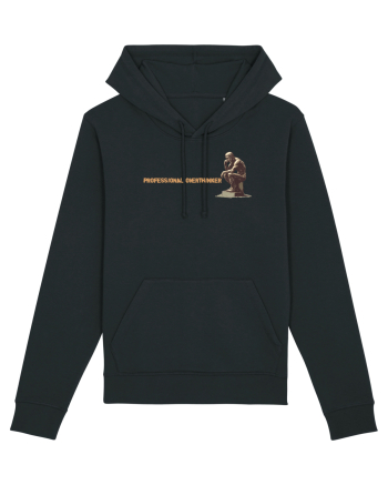 PROFESSIONAL OVERTHINKER - GANDITORUL DE LA HAMANGIA - lateral Black