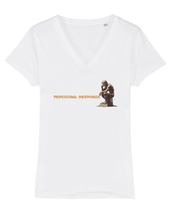 PROFESSIONAL OVERTHINKER - GANDITORUL DE LA HAMANGIA - lateral White