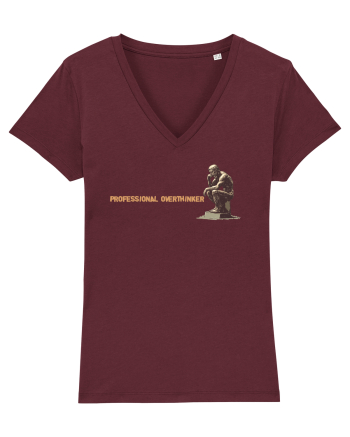 PROFESSIONAL OVERTHINKER - GANDITORUL DE LA HAMANGIA - lateral Burgundy
