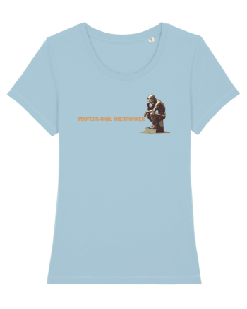 PROFESSIONAL OVERTHINKER - GANDITORUL DE LA HAMANGIA - lateral Sky Blue