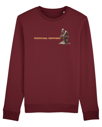 PROFESSIONAL OVERTHINKER - GANDITORUL DE LA HAMANGIA - lateral Burgundy