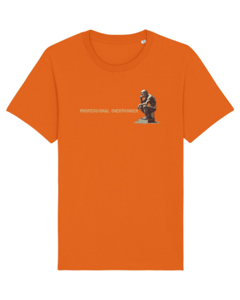 PROFESSIONAL OVERTHINKER - GANDITORUL DE LA HAMANGIA - lateral Bright Orange