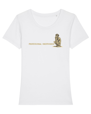 PROFESSIONAL OVERTHINKER - GANDITORUL - OM PRIMITIV -lateral White