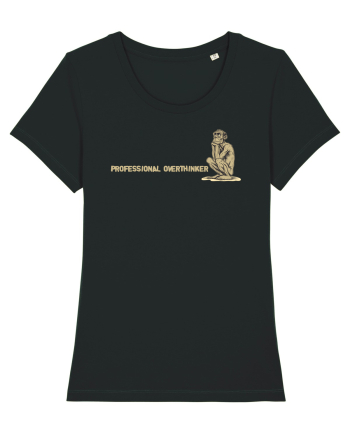 PROFESSIONAL OVERTHINKER - GANDITORUL - OM PRIMITIV -lateral Black